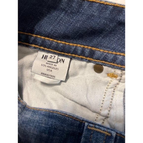 Hudson Beth Jeans semi boot cut double button low rise jeans - Picture 9 of 11